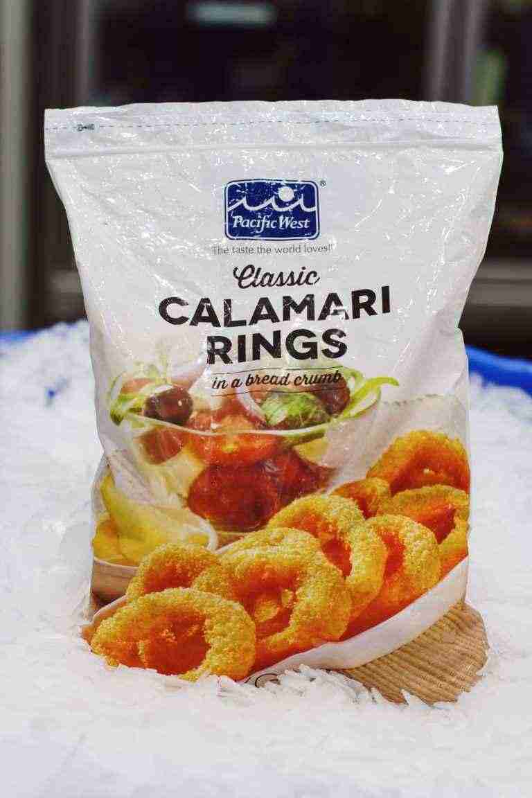 Breaded calamari rings