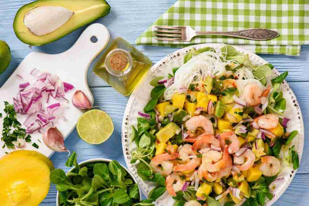 Summer Avocado, Mango and Prawn Salad Recipe